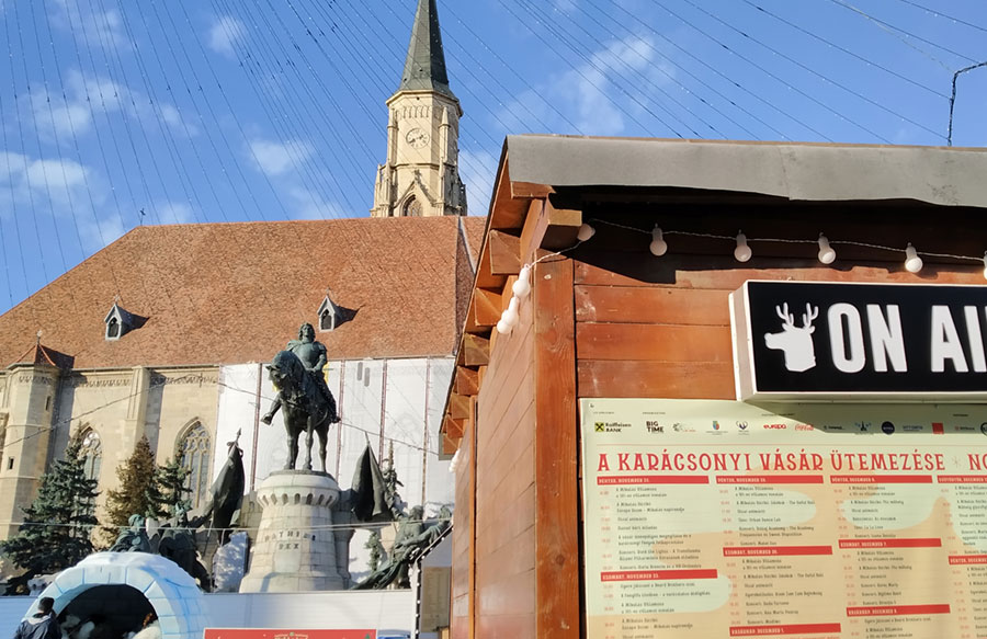 Bilingvism important la Târgul de Crăciun Cluj-Napoca